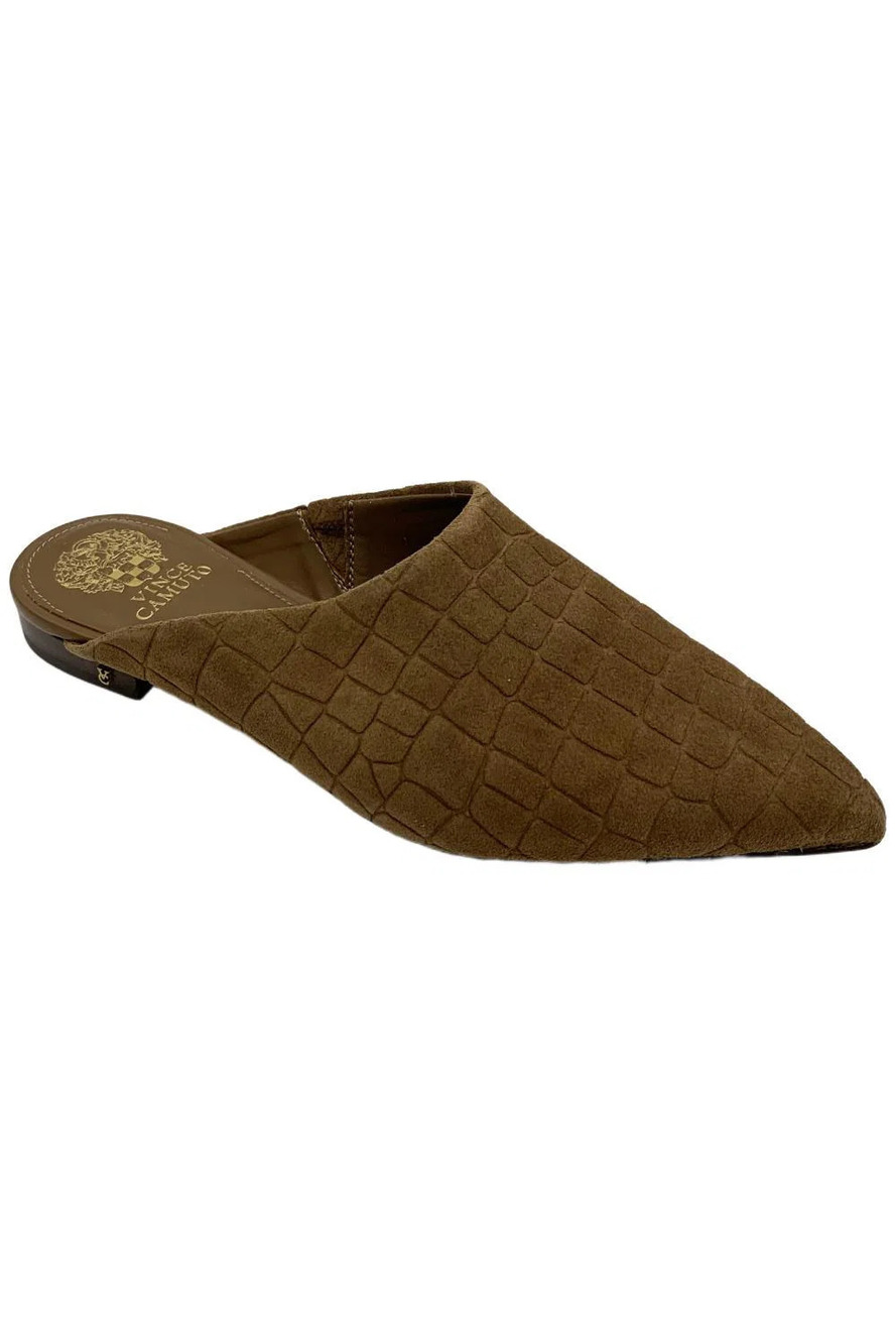 Vince Camuto Women's Arlette Leather Slip-On Mule Brown - Medium